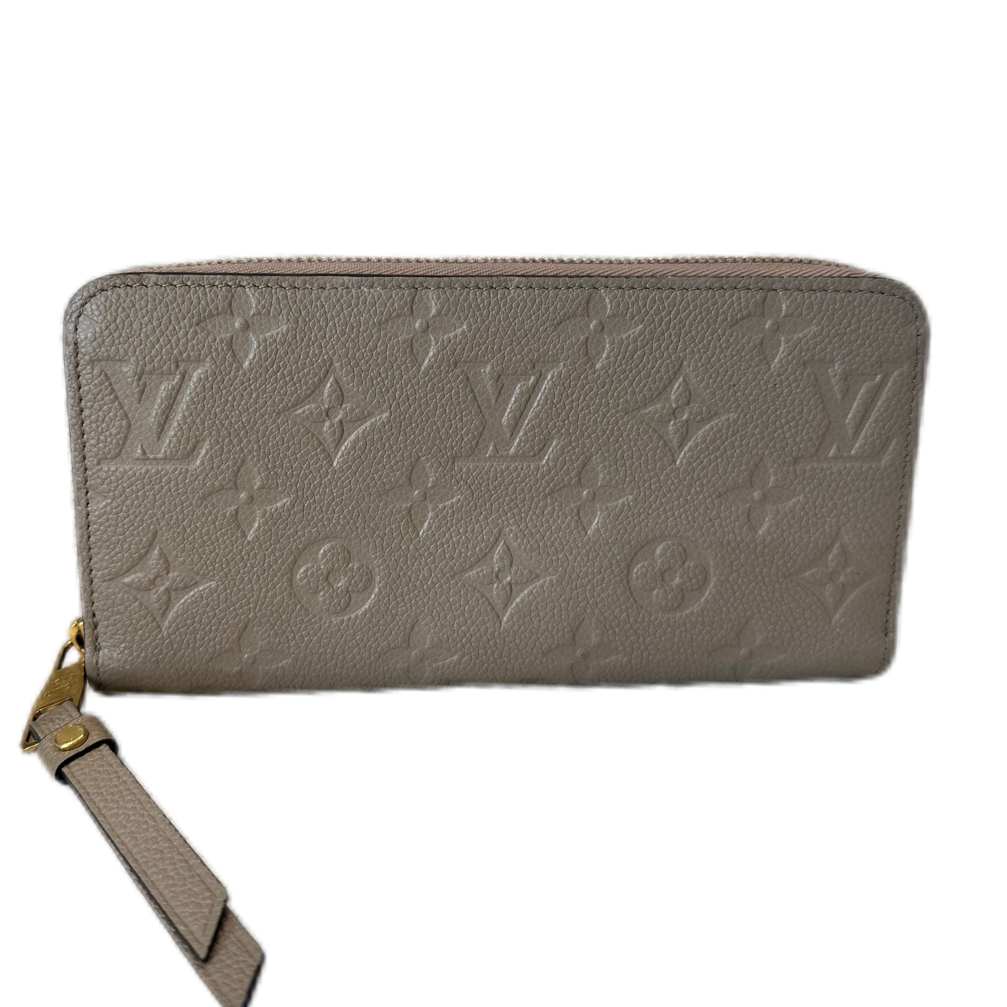 Louis Vuitton Monogram Empreinte Zippy Wallet - Taupe