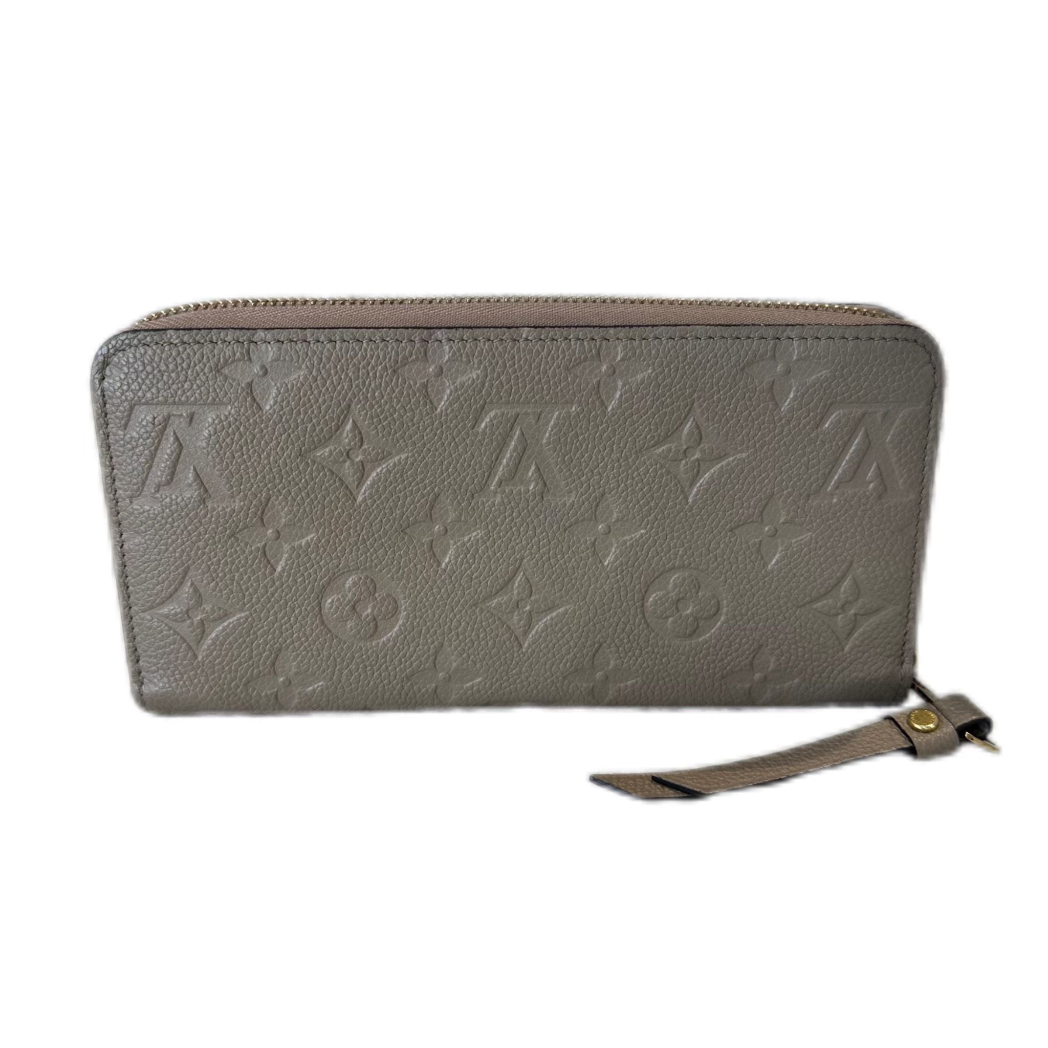 Louis Vuitton Monogram Empreinte Zippy Wallet - Taupe