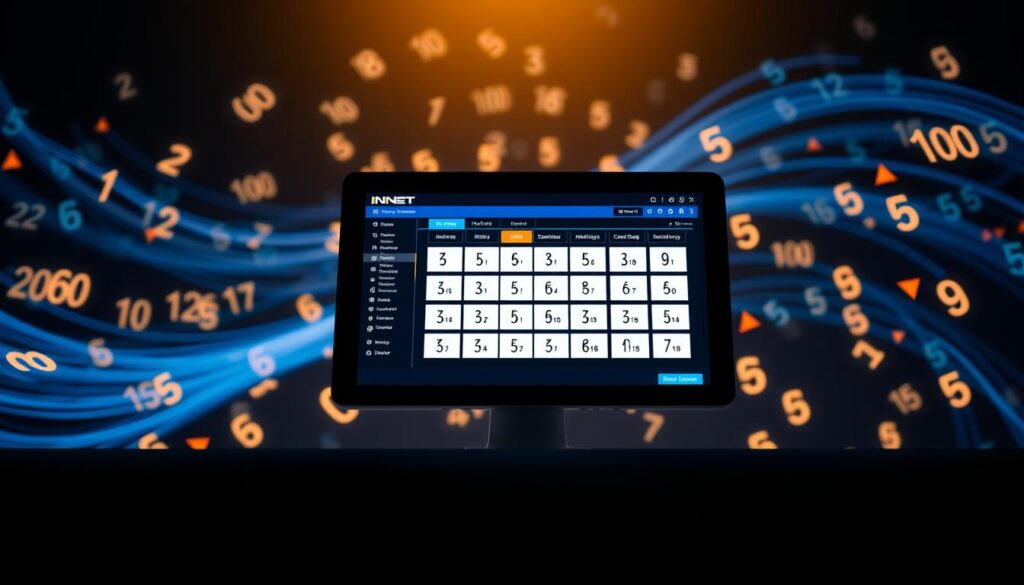 A sleek and modern online lottery platform, INNET, stands prominently against a stylized backdrop of swirling digits and lucky numbers. The interface features a clean, minimalist design with intuitive navigation, allowing users to easily access and participate in a variety of lottery games. Soft, diffused lighting casts a warm, inviting glow over the scene, creating a sense of excitement and anticipation. The overall composition conveys a sense of professionalism, trustworthiness, and technological innovation, perfectly capturing the essence of the "lô đề online INNET" section within the article.