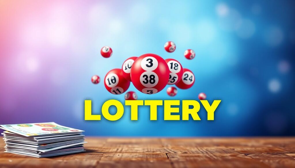 A vibrant, eye-catching banner showcasing an array of promotional offers and discounts for online lottery gaming. In the foreground, a stack of colorful lottery tickets and a bold &amp;quot;KHUYẾN MÃI&amp;quot; headline grab the viewer's attention. The middle ground features a dynamic display of floating lottery balls in a range of lucky numbers, conveying the excitement and potential winnings. The background is a softly blurred, gradient-based design in shades of blue and purple, evoking a sense of mystery and anticipation. Warm, diffused lighting casts a subtle glow across the scene, creating an inviting and enticing atmosphere. The overall composition is clean, balanced, and visually compelling, perfectly suited to showcase the attractive promotional offers for online lottery enthusiasts.